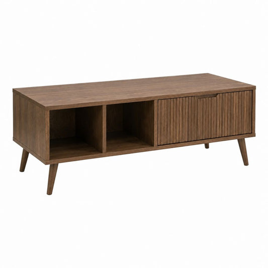 Couchtisch mit Stauraum Braun Holzwerkstoff rechteckig 120 x 50 x 45 cm